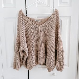 Tan Knit Sweater